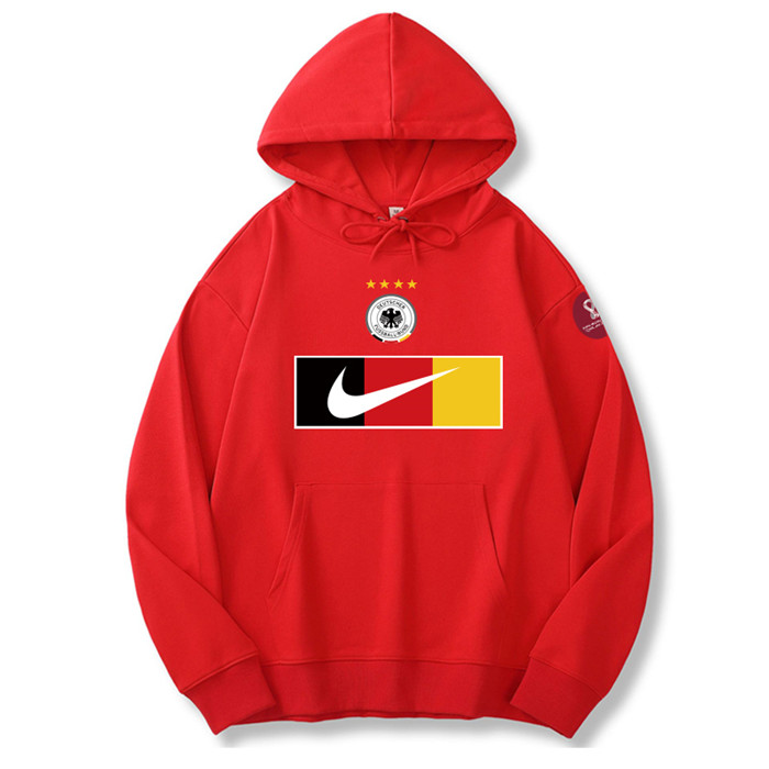 Men's Germany World Cup Soccer Hoodie Red 001